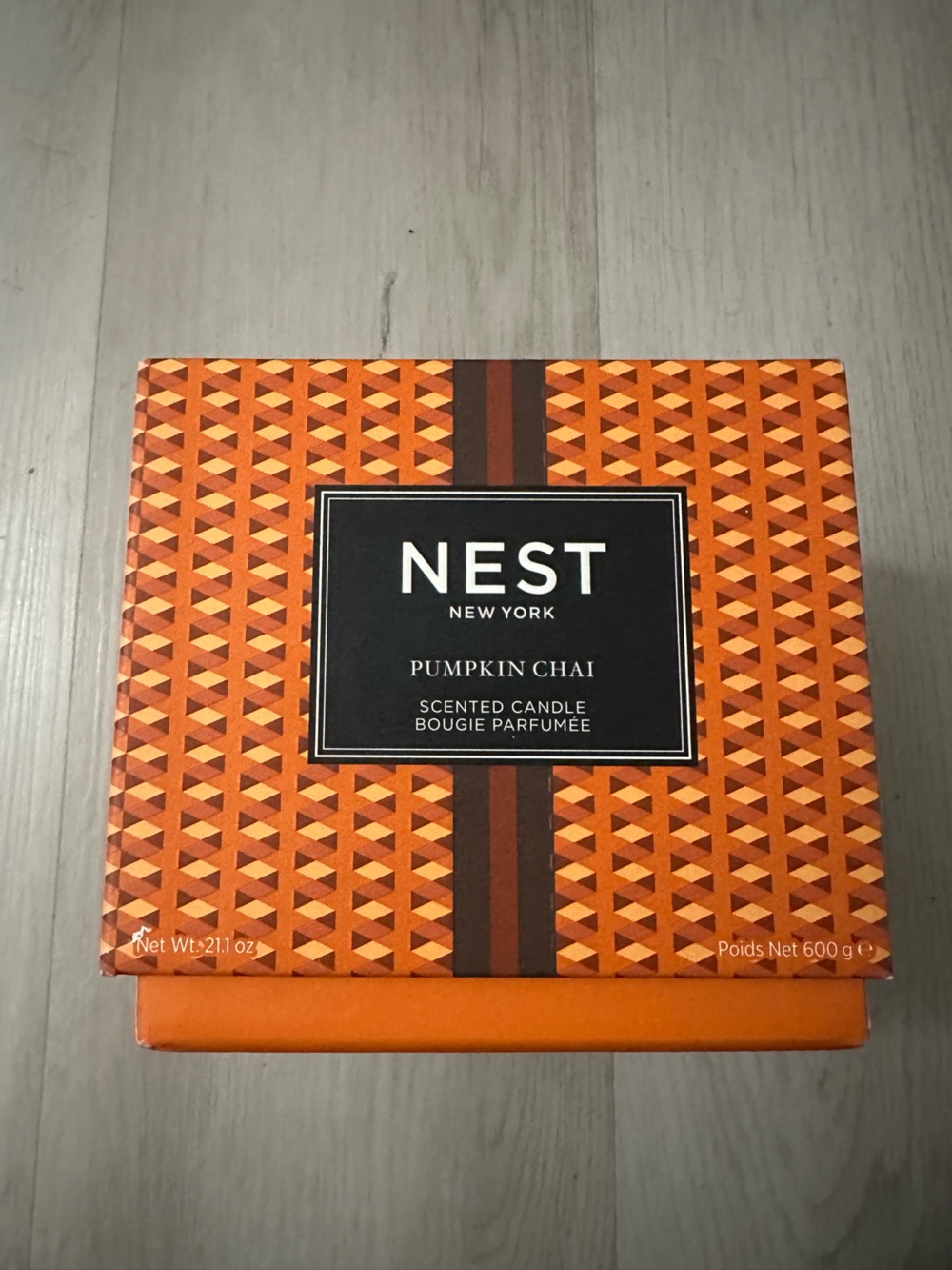NEST Fragrances Pumpkin Chai Orange and Brown Scented Candle